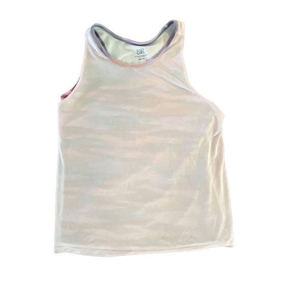 ATHLETA GIRL Double the Fun Tank, Pink and Purple Camo,‎  SZ XXL 16 - Picture 3 of 7